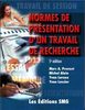 Normes de présentation d'un travail de recherche